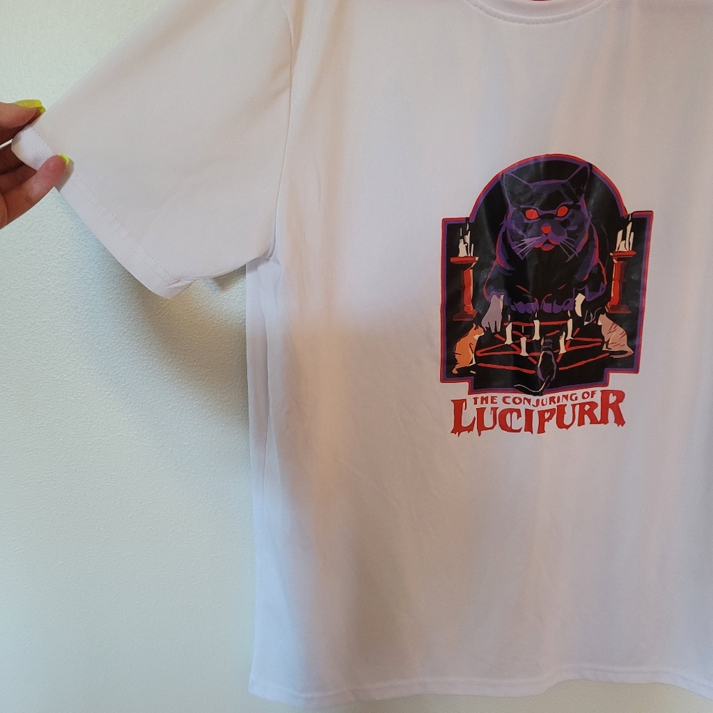 Mens Size M (womens L) creepy goth t shirt. - Picture 5 of 5